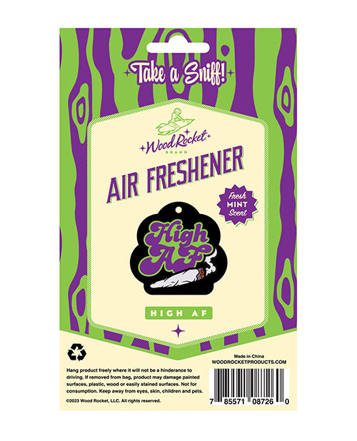 Wood Rocket High Af Air Freshener - Mint