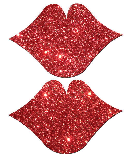 Pastease Premium Glitter Lips - Red O-s