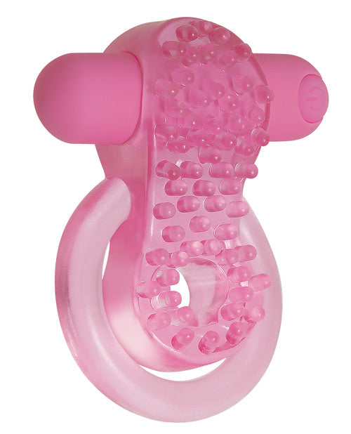 Adam & Eve Couples Enhancer Rechargeable Cock Ring - Pink
