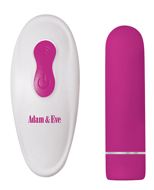 Adam & Eve Eve's Rechargeable Remote Control Bullet - Pink-white