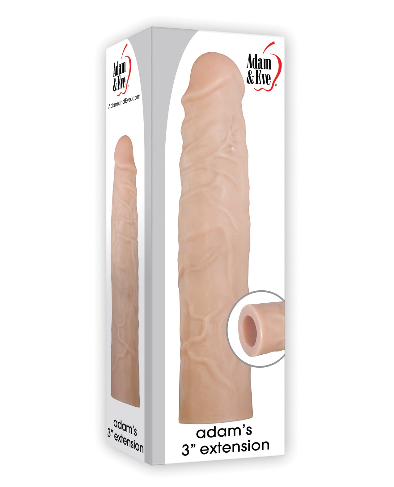 Adam & Eve Adam's 3" Realistic Extension - Flesh