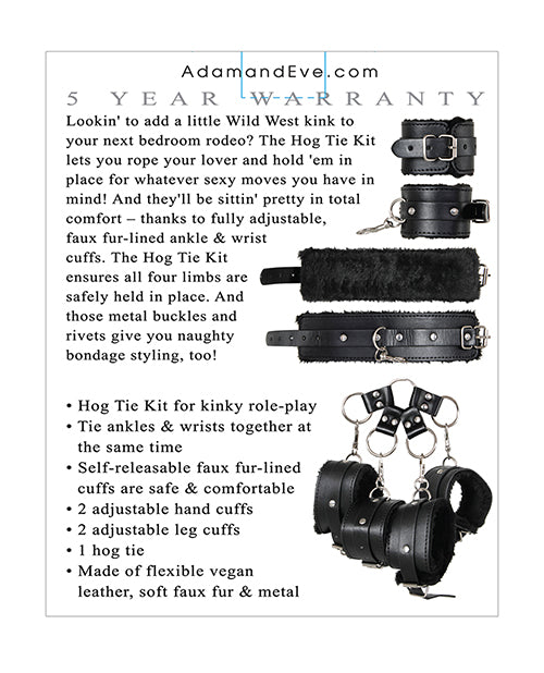Adam & Eve Eve's Hog Tie - Black