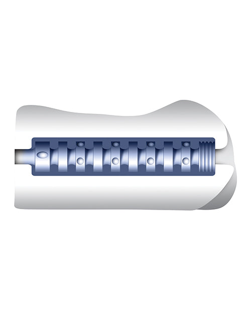 Adam & Eve Intensity Power Stroker - Clear-blue