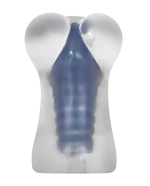 Adam & Eve Intensity Power Stroker - Clear-blue