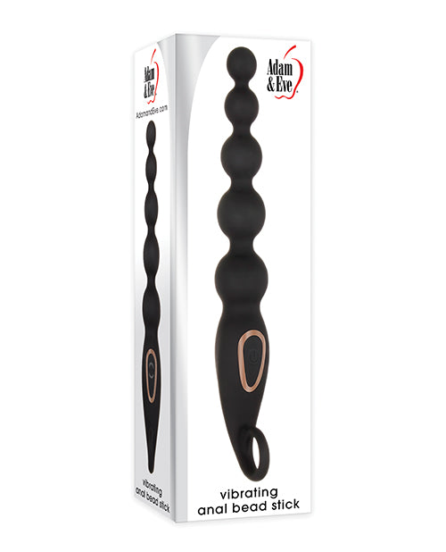 Adam & Eve Vibrating Anal Bead Stick - Black