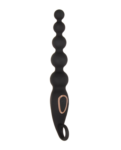 Adam & Eve Vibrating Anal Bead Stick - Black