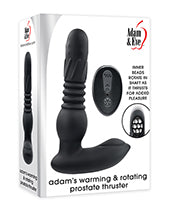 Adam & Eve Adam's Warming & Rotating Prostate Thruster W-remote - Black
