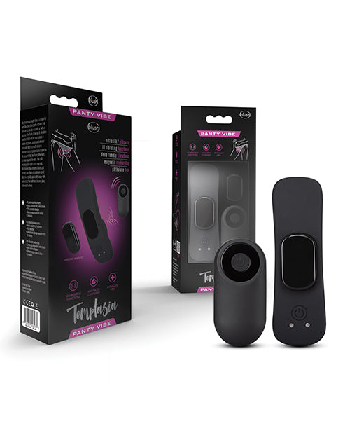 Blush Temptasia Remote Control Panty Vibe - Black
