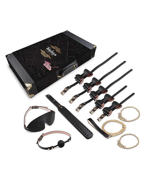 Blush Temptasia Safe Word Bondage Kit W-suitcase - Black-pink