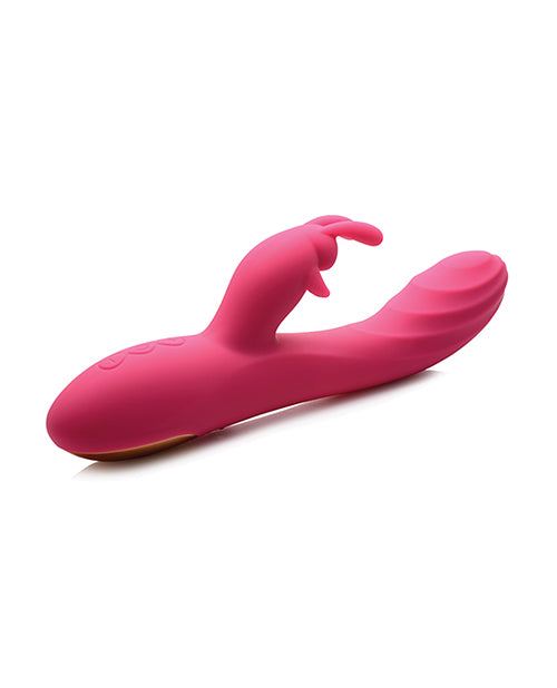Curve Toys Power Bunnies Huggers 10x Silicone Rabbit Vibrator - Pink