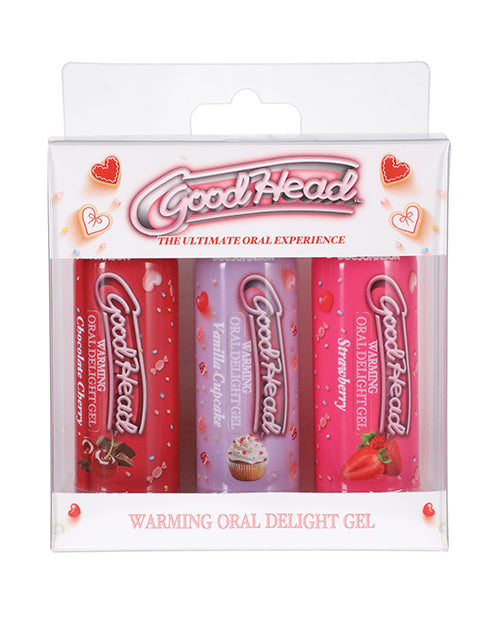 Goodhead Warming Oral Delight Gel Pack - 2 Oz Strawberry-vanilla Cupcake-chocolate Cherry