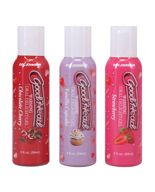 Goodhead Warming Oral Delight Gel Pack - 2 Oz Strawberry-vanilla Cupcake-chocolate Cherry