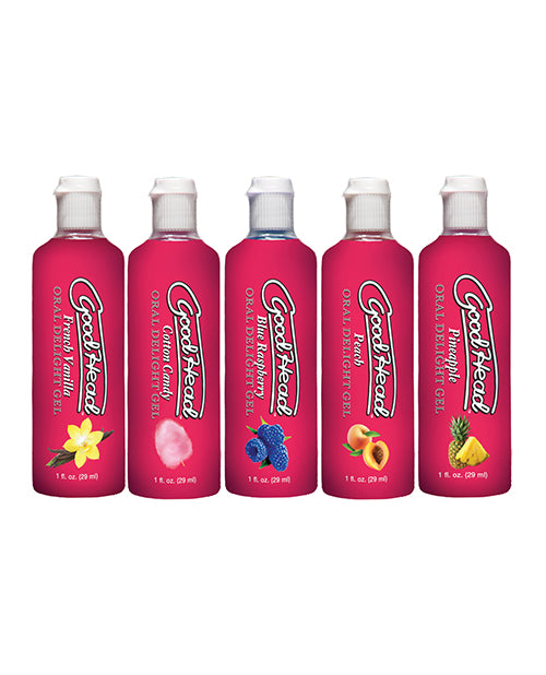 Goodhead Oral Delight Gel - 1 Oz Asst. Flavors Pack Of 5