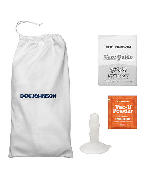 Signature Cocks Ultraskyn 8.5" Cock W-removable Vac-u-lock Suction Cup - Chad White