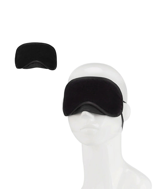 Lux Fetish Peek A Boo Love Mask - Black