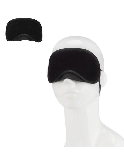 Lux Fetish Peek A Boo Love Mask - Black