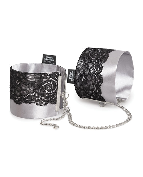 Fifty Shades Of Grey Play Nice Satin & Lace Wrist Cuffs