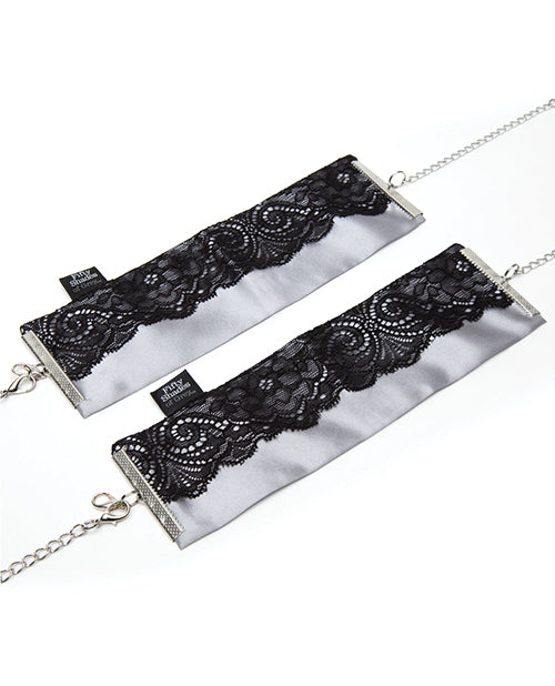 Fifty Shades Of Grey Play Nice Satin & Lace Wrist Cuffs