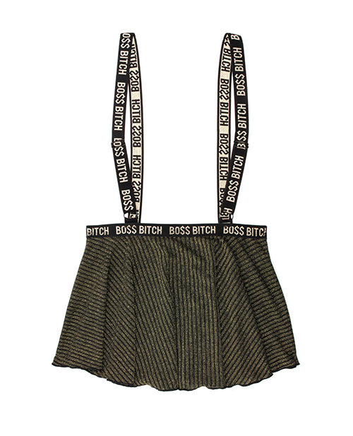 Vibes Boss Bitch Suspender Skirt