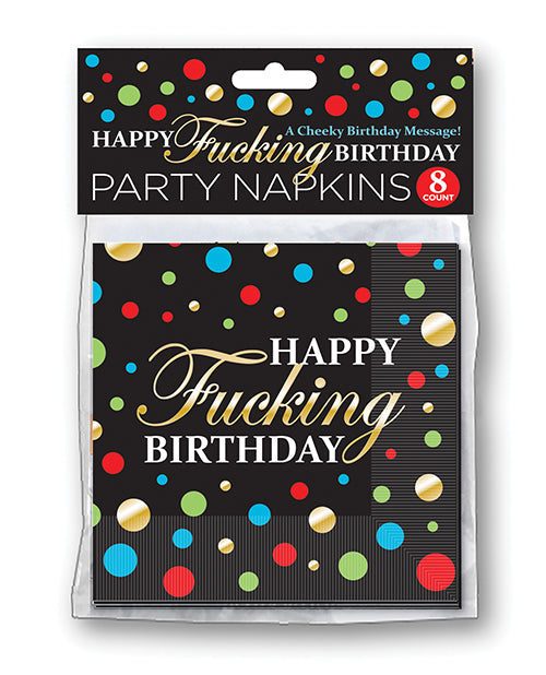 Happy Fucking Birthday Napkins - Pack Of 8