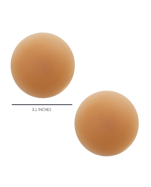 Neva Nude Yummy Skin Invisible Reusable Silicone Pasties - Mocha O-s