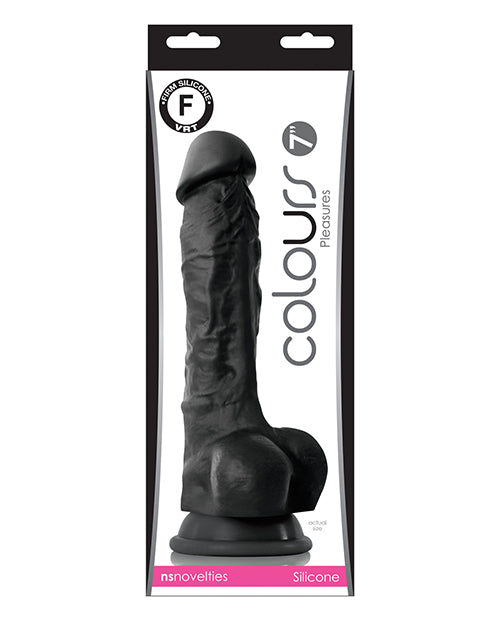 Colours Pleasures 7" Dong W/balls & Suction Cup