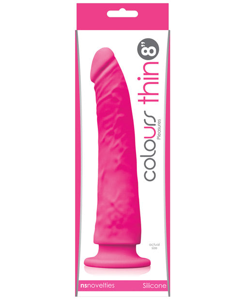 Colours Pleasures Thin 8 inch Dildo