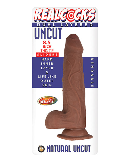 Realcocks Dual Layered Uncut Sliders 8.5" Thin Tip