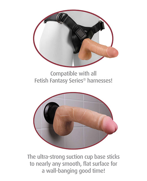 Real Feel Deluxe No. 4 7.5" Vibe Waterproof - Flesh