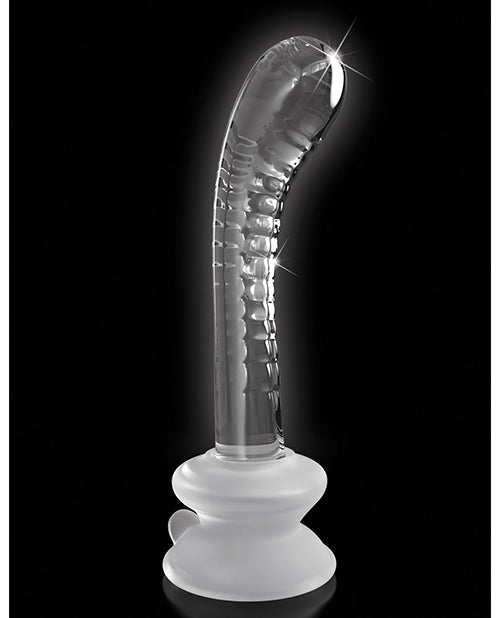 Icicles No. 88 Hand Blown Glass G-spot Massager W-suction Cup - Clear