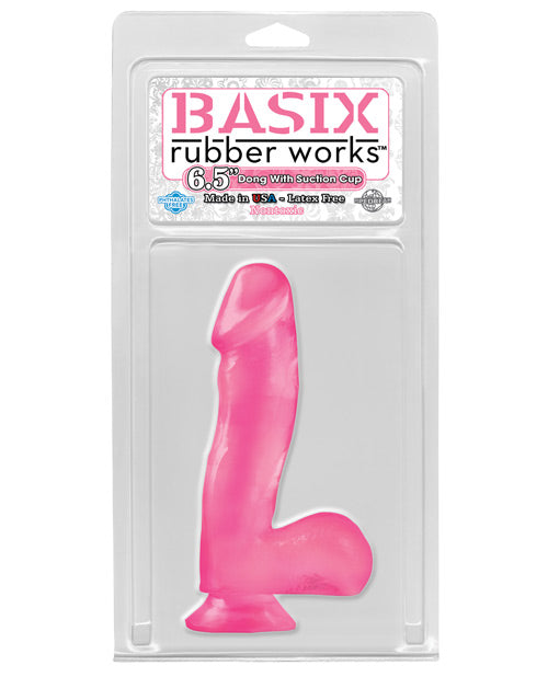 Basix Rubber Works 6.5 inch Dong W/suction Cup