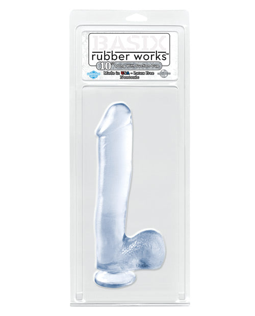 Basix Rubber Works 10 inch Dong W/suction Cup