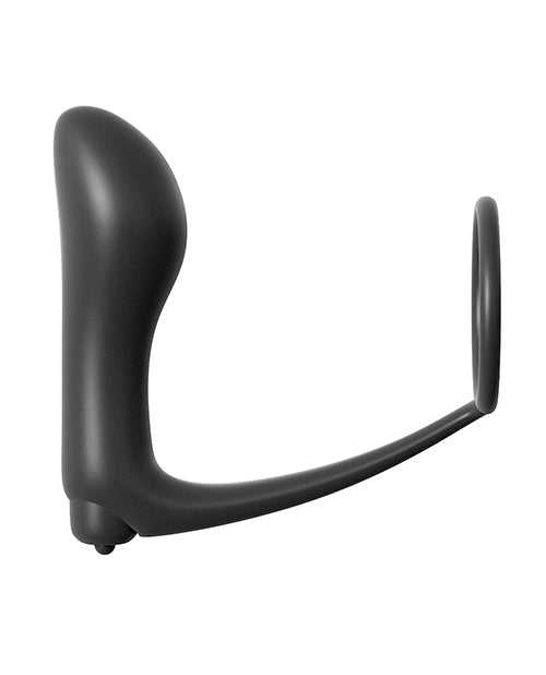 Anal Fantasy Collection Ass Gasm Vibrating Plug W-cockring