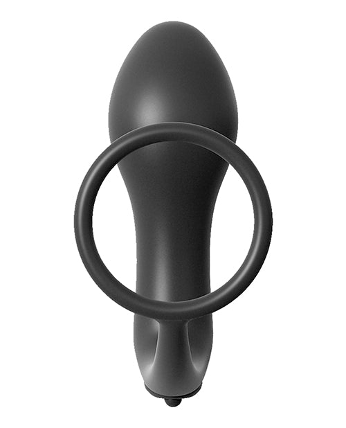 Anal Fantasy Collection Ass Gasm Vibrating Plug W-cockring