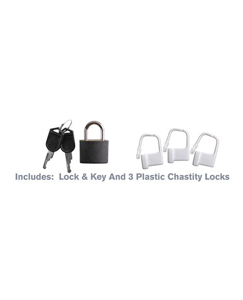 Fantasy C-ringz Extreme Silicone Cock Blocker - Black