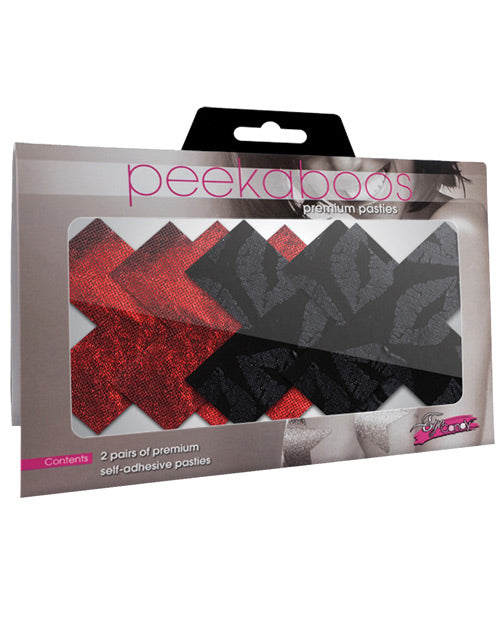 Stolen Kisses Xs - Red & Black Pack Of 2