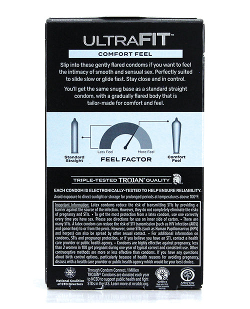 Trojan Ultrafit Comfort Feel Condom - Pack Of 10