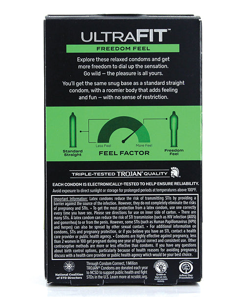 Trojan Ultrafit Freedom Feel Condom - Pack Of 10