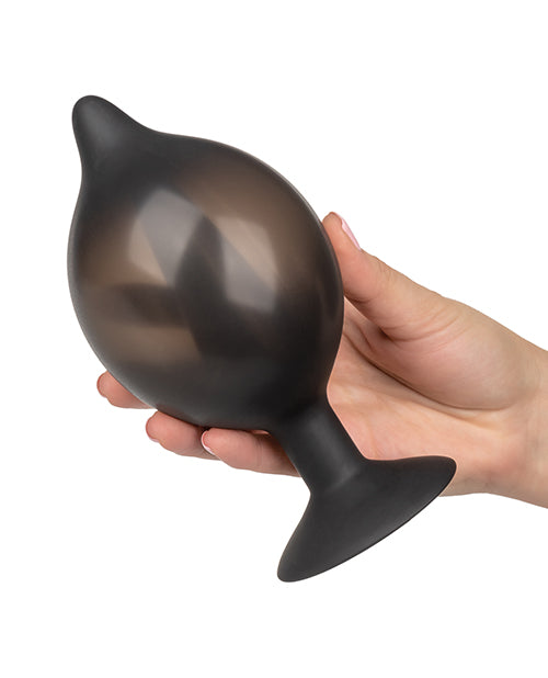 Large Silicone Inflatable Plug - Black