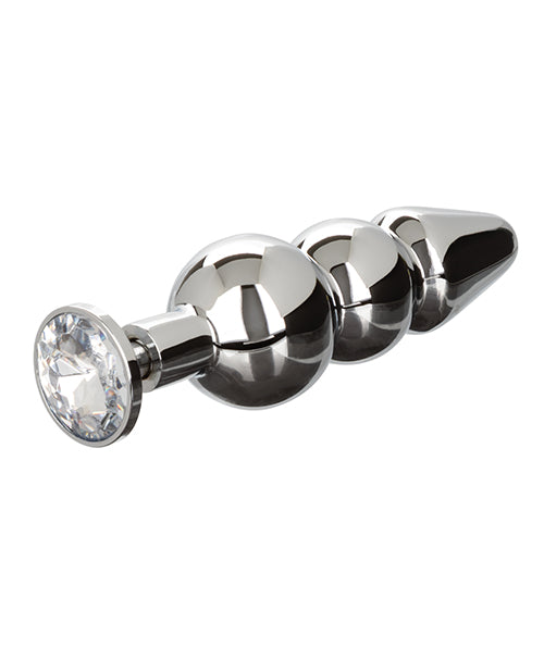 Star Fucker Beaded Gem Plug W-silicone Enhancer - Black