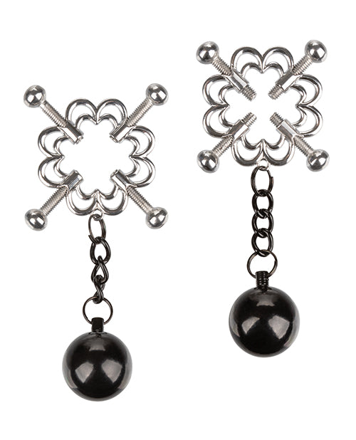 Nipple Grips 4-point Weighted Nipple Press - Silver