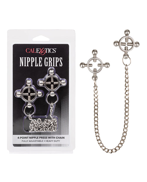Nipple Grips 4-point Nipple Press W-chain - Silver
