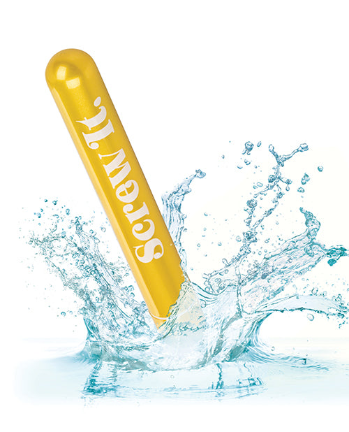 Naughty Bits Screw It. Powerful Vibrator - Gold