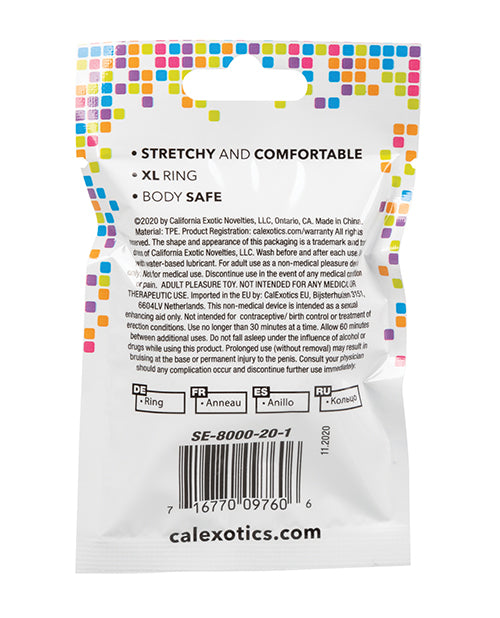 Foil Pack Xl Ring - Pack Of 24 Smoke