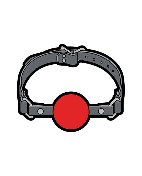 Wood Rocket Sex Toy Ball Gag Pin - Grey-red