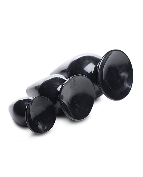 Master Series Triple Anal Plug - Black Set Of 3