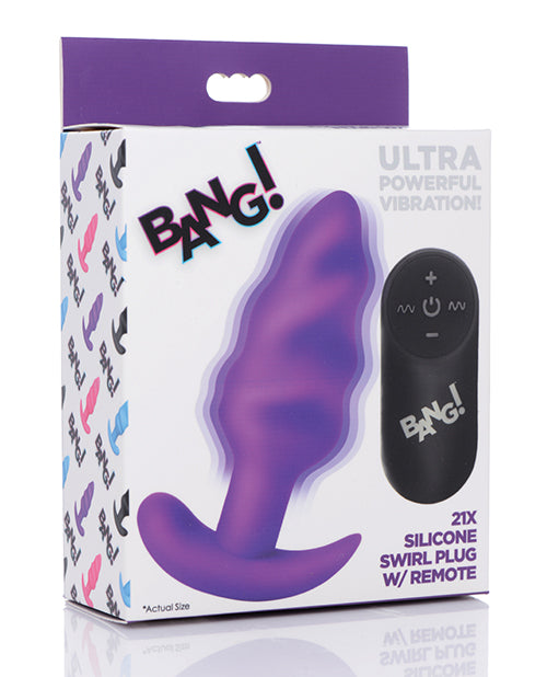 Bang! Vibrating Butt Plug W/remote Control
