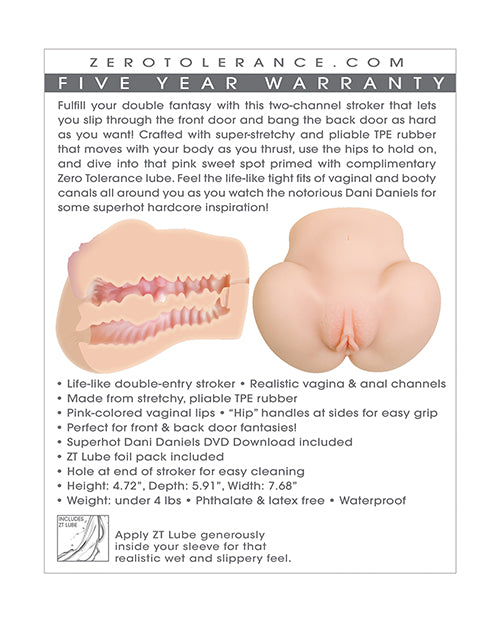 Zero Tolerance Dani Daniels Realistic Ass & Vagina Stroker W-movie Download