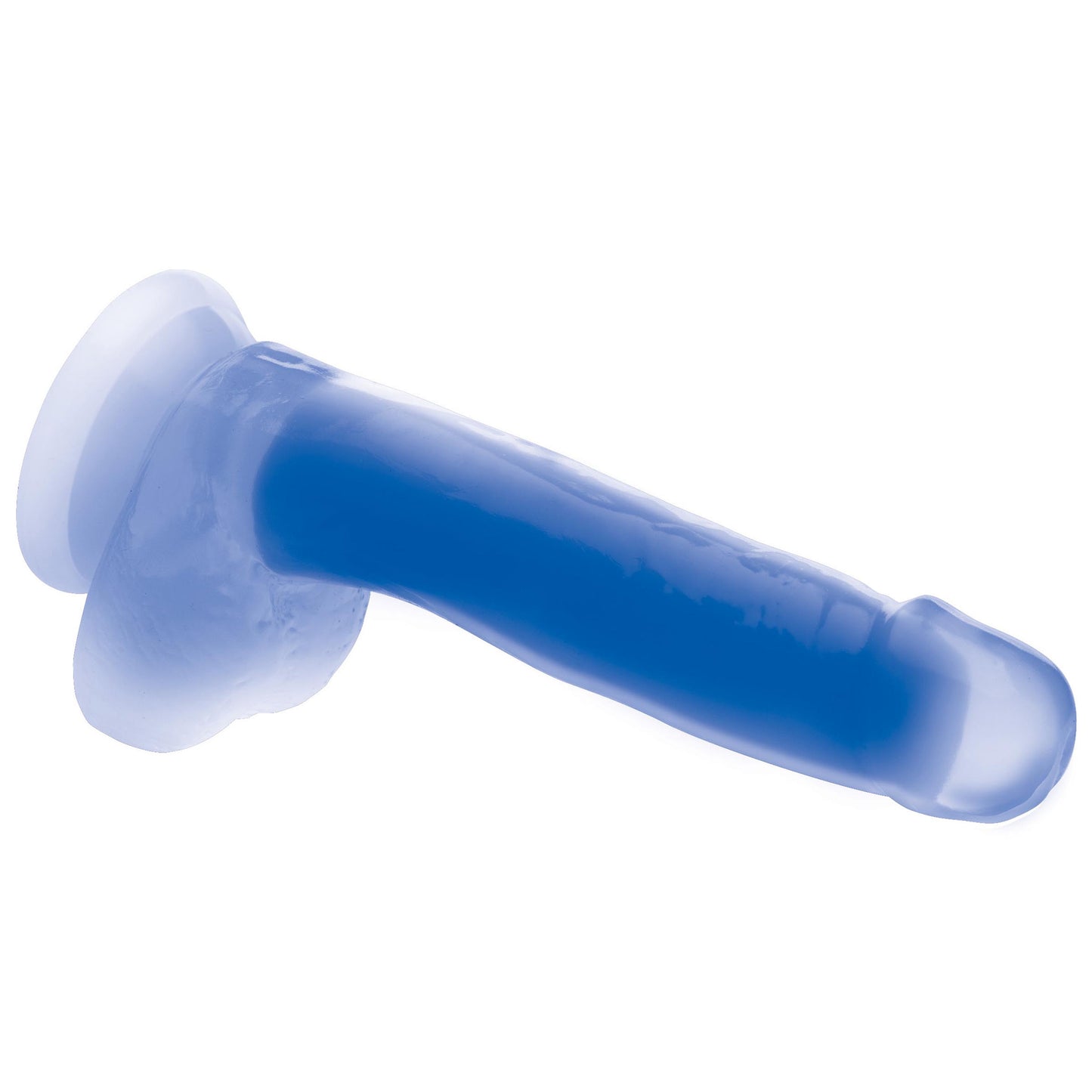 7 Inch Glow-in-the-dark Silicone Dildo With Balls