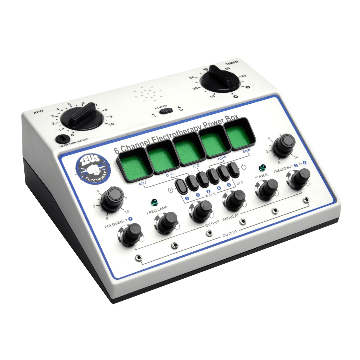 Zeus 6 Channel Deluxe Electrosex Power Box